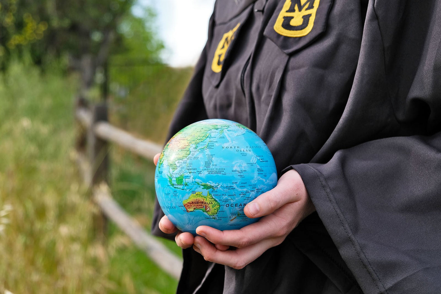 MOVA Blue Relief Map Globe