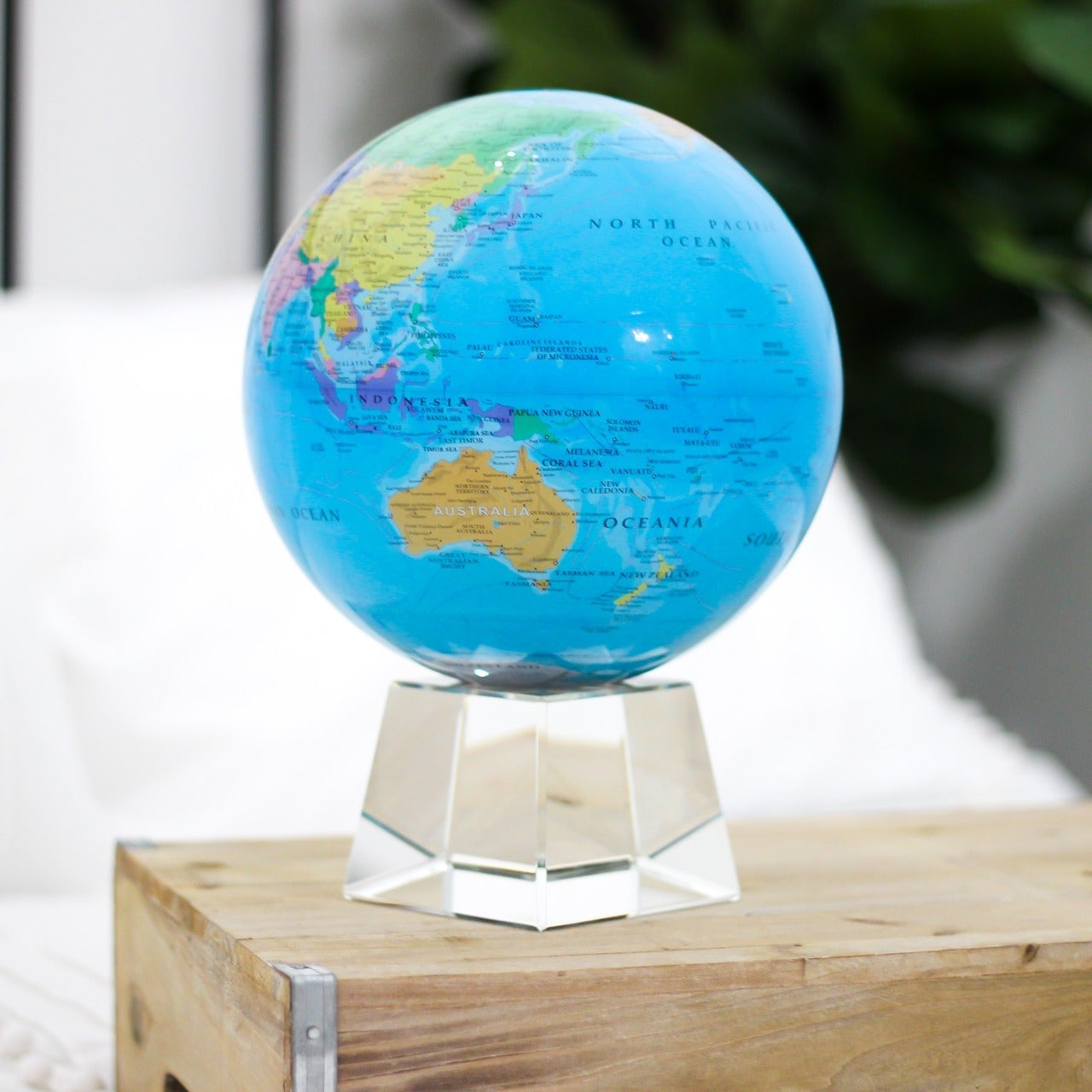 BLUE POLITICAL MAP WORLD GLOBE | A MOVA original design - MOVA UK
