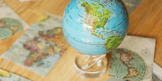 MOVA Relief Map Blue Globe