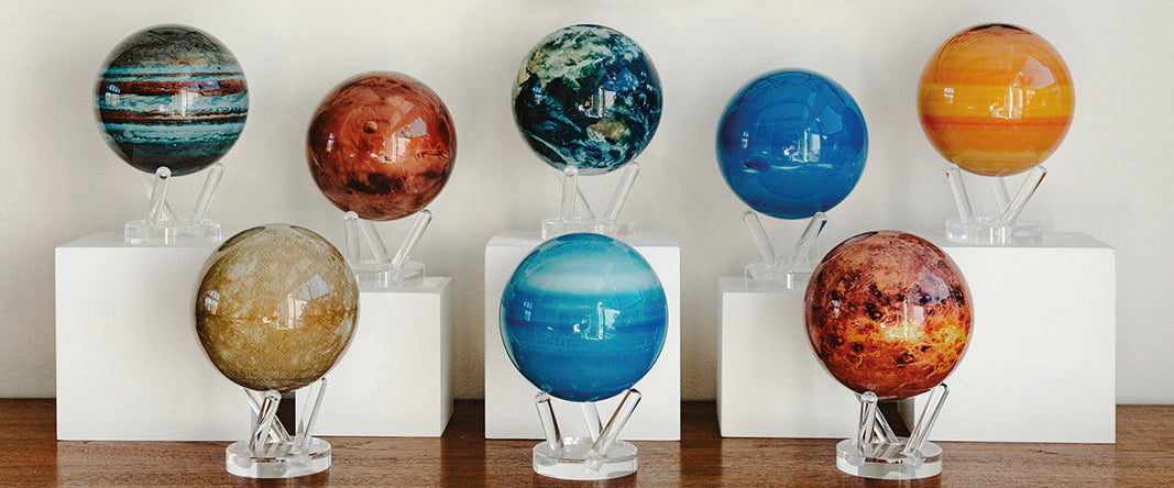 Solar system planet globes