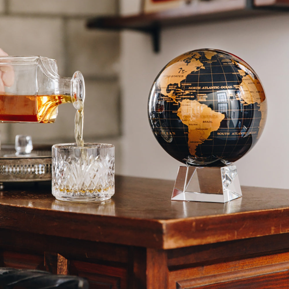 BLACK AND GOLD GLOBE - MOVA UK