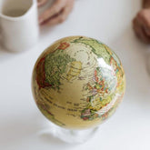 YELLOW POLITICAL MAP WORLD GLOBE - MOVA UK