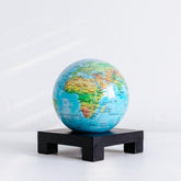 BLUE RELIEF MAP WORLD GLOBE | No cords or batteries - MOVA UK