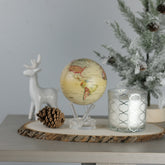 Antique Yellow Political Map MOVA Globe holiday tabletop decor with acrylic base
