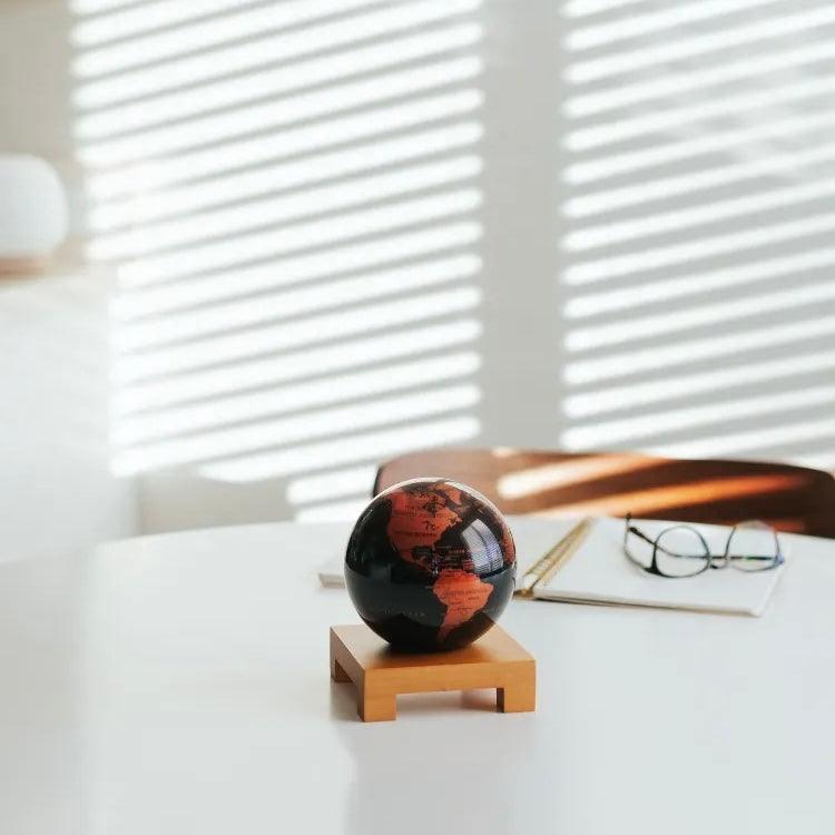 BLACK AND COPPER GLOBE | No cords or batteries - MOVA UK