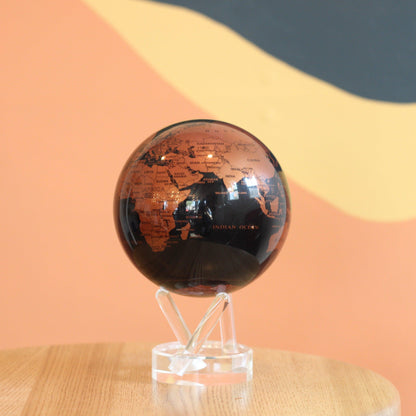 BLACK AND COPPER GLOBE | Turns using ambient light - MOVA UK