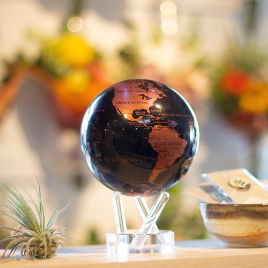 BLACK AND COPPER GLOBE | details - MOVA UK