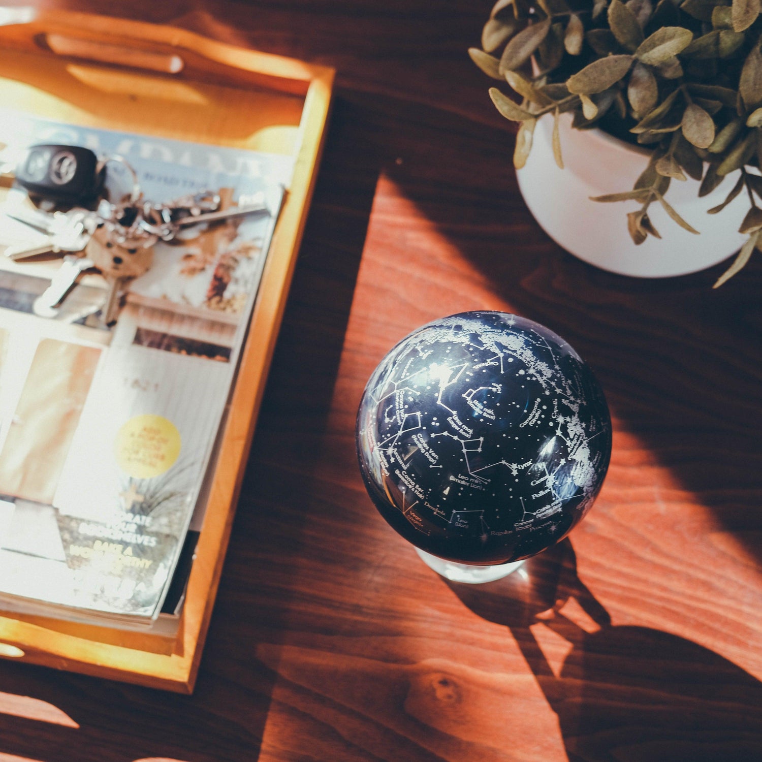 CONSTELLATIONS GLOBE | Rotating globe turns using ambient light - MOVA UK