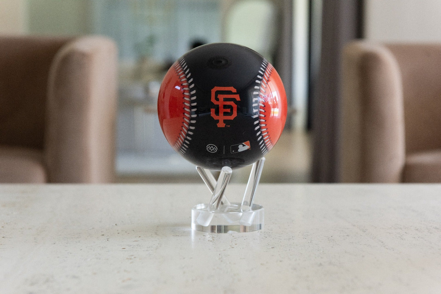 MLB® GIANTS™ GLOBE  (Region Limit) | Hidden magnets provide movement - movaglobes.store