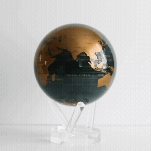 GREEN AND GOLD GLOBE