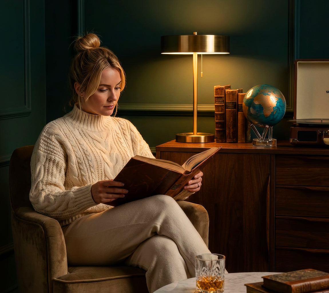 MOVA globe adding warmth and elegance to modern home décor