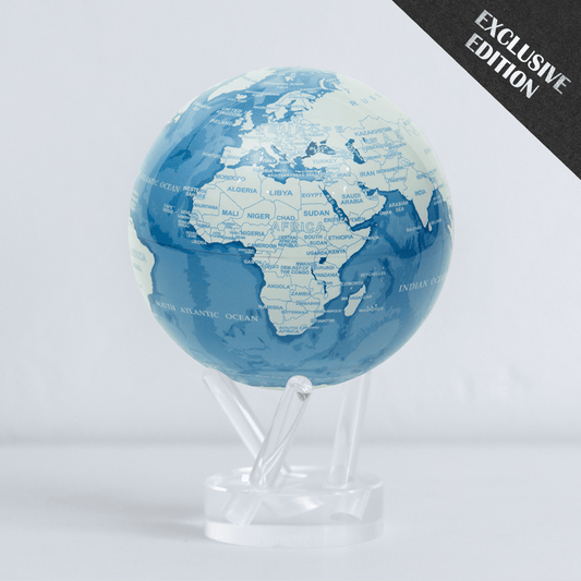 SKY BLUE AND WHITE GLOBE - MOVA UK