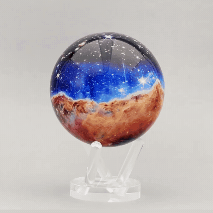 Galaxy-themed orb globe