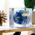 Load image into Gallery viewer, Earth with Clouds Cube | Hidden magnets provide movement - MOVA UK
