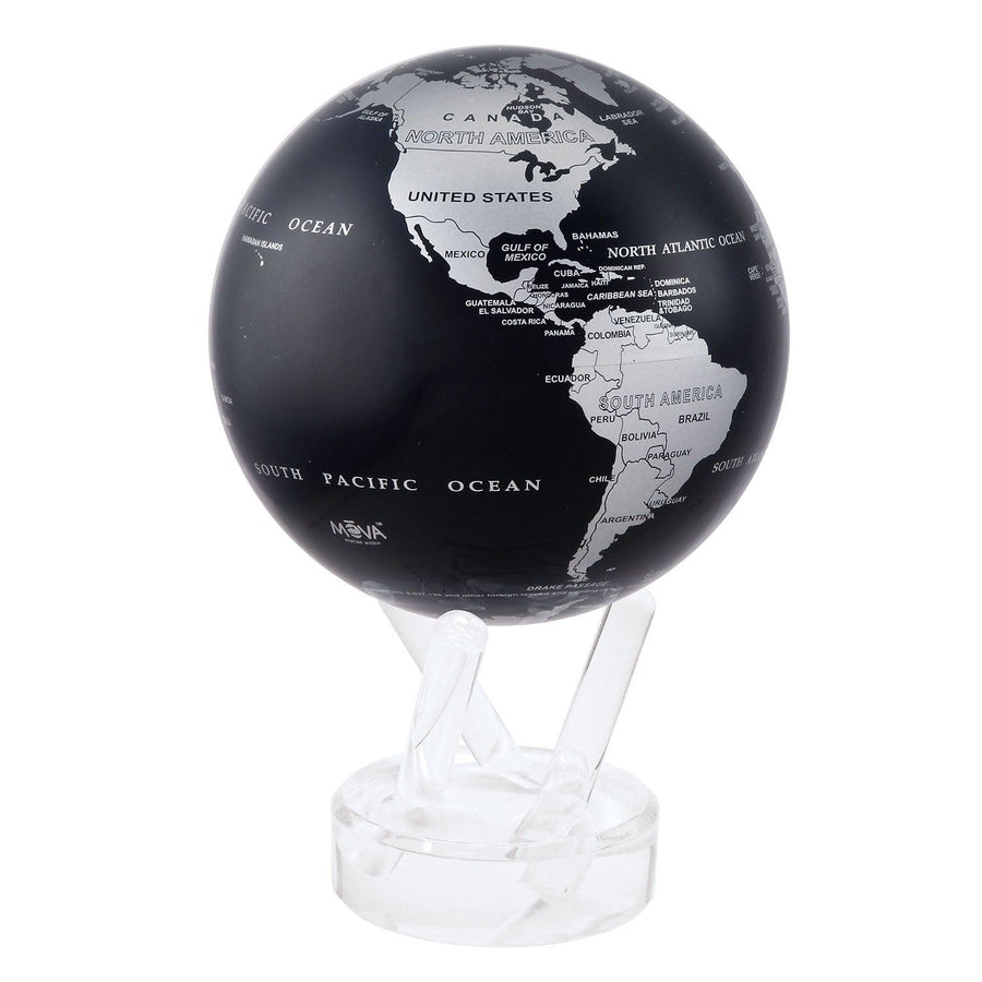 JET BLACK & SILVER GLOBE