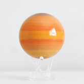 Orange striped saturn globe