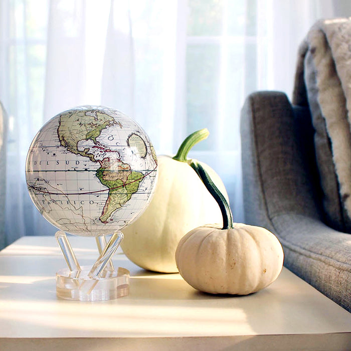ANTIQUE CASSINI WHITE GLOBE