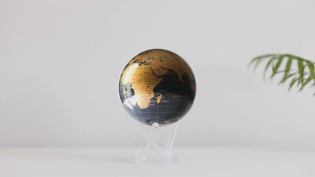 BLACK AND GOLD GLOBE VIDEO - MOVA UK
