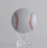 Baseball MOVA globe rotating on acrylic base in sports themed product showcase video