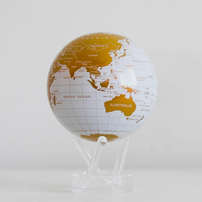 mova white and gold globe video