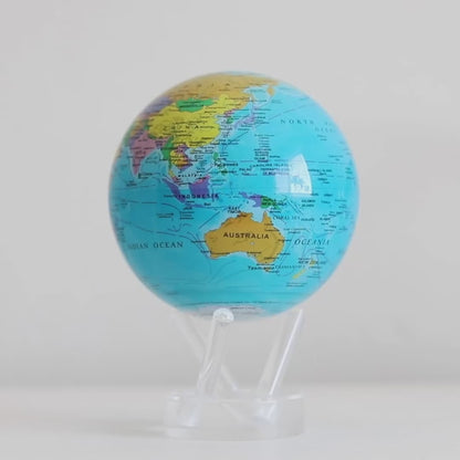 OCEAN BLUE POLITICAL MAP GLOBE