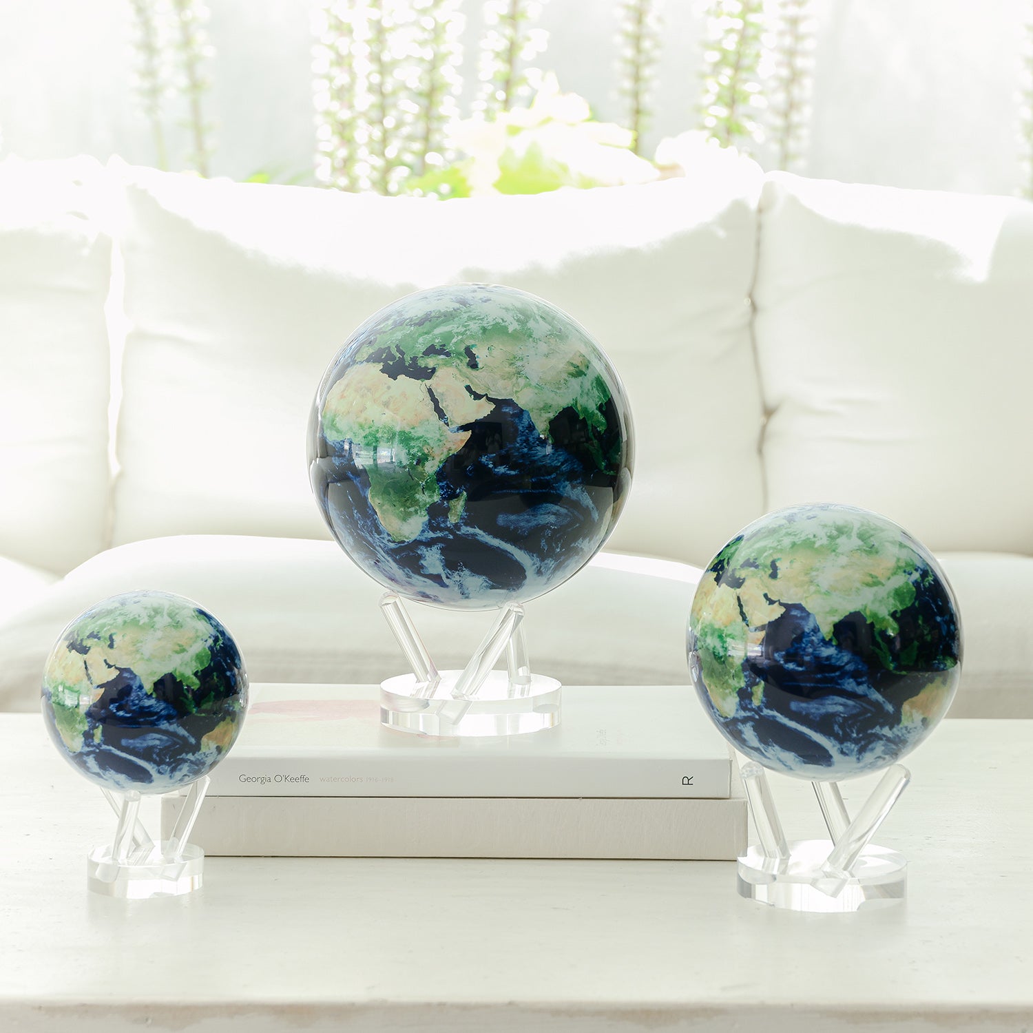 Earth with Clouds | Realistic Spinning Earth Globe - MOVA Globes