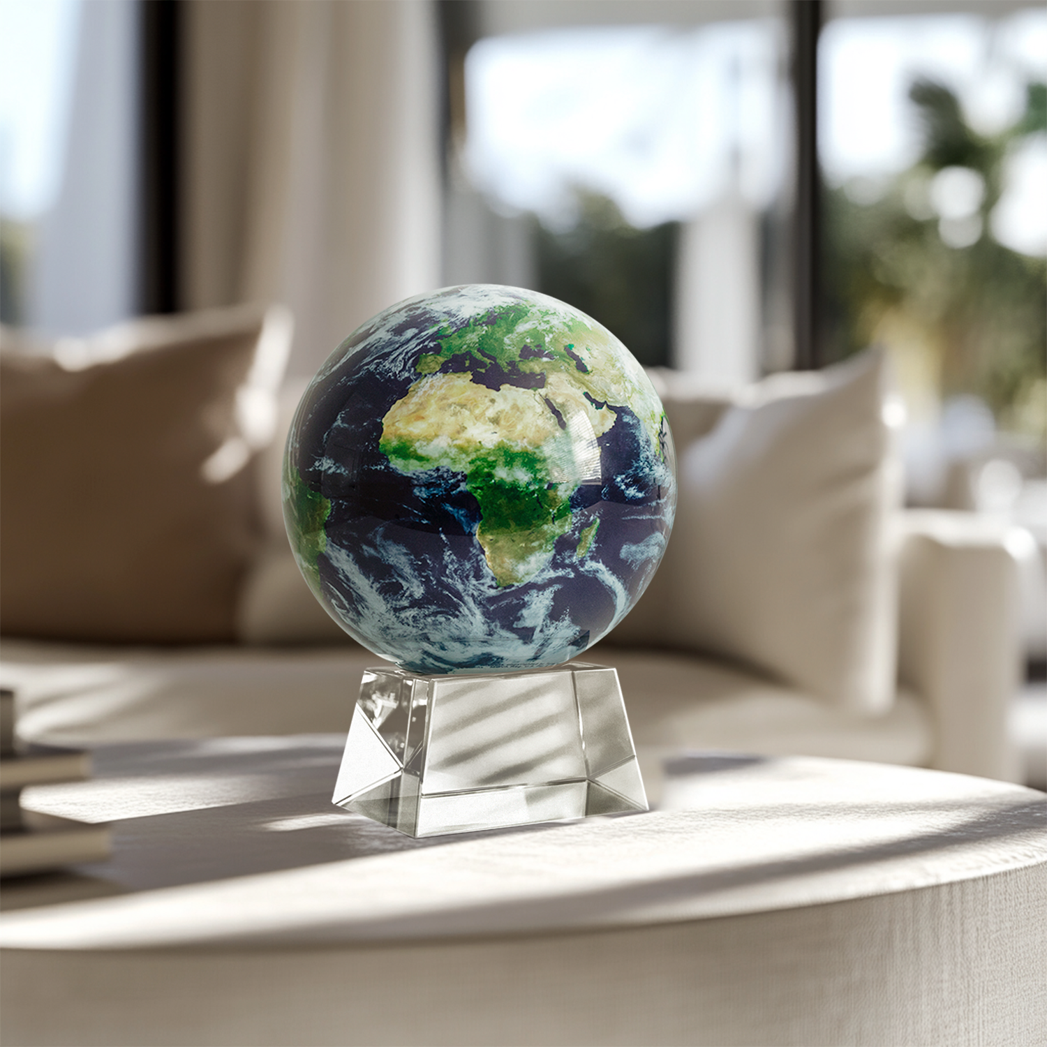 MOVA earth globe reflecting science, design, and silent motion