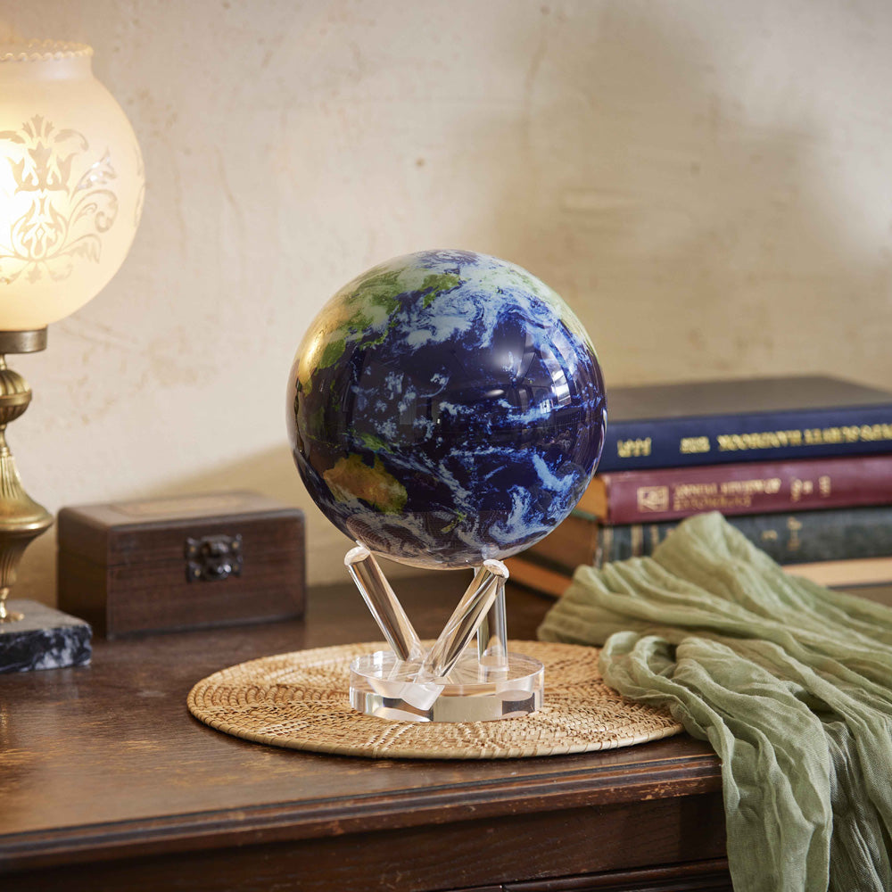 Shop Earth with Clouds MOVA Globe | Realistic Spinning Earth Design