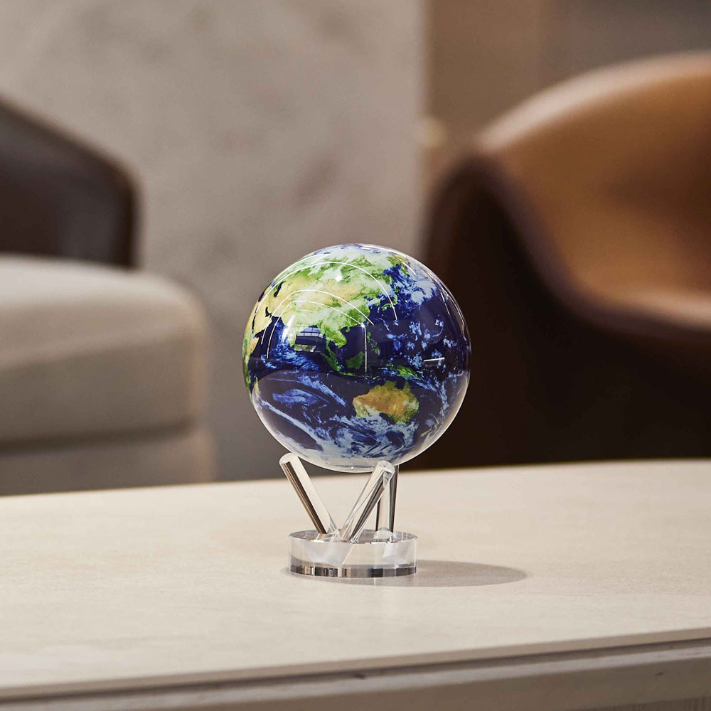 Shop Earth with Clouds MOVA Globe | Realistic Spinning Earth Design
